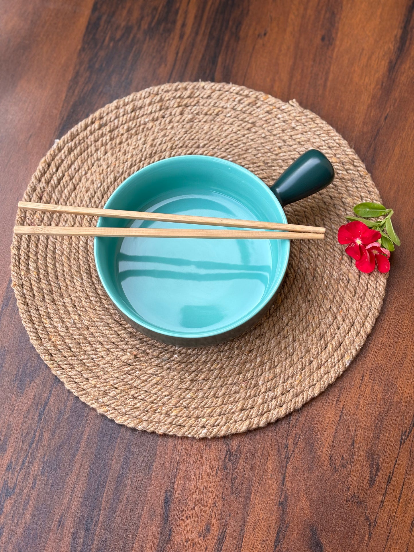 Ceramic Bowl for Baking and Serving | Turquoise & Mint Blue