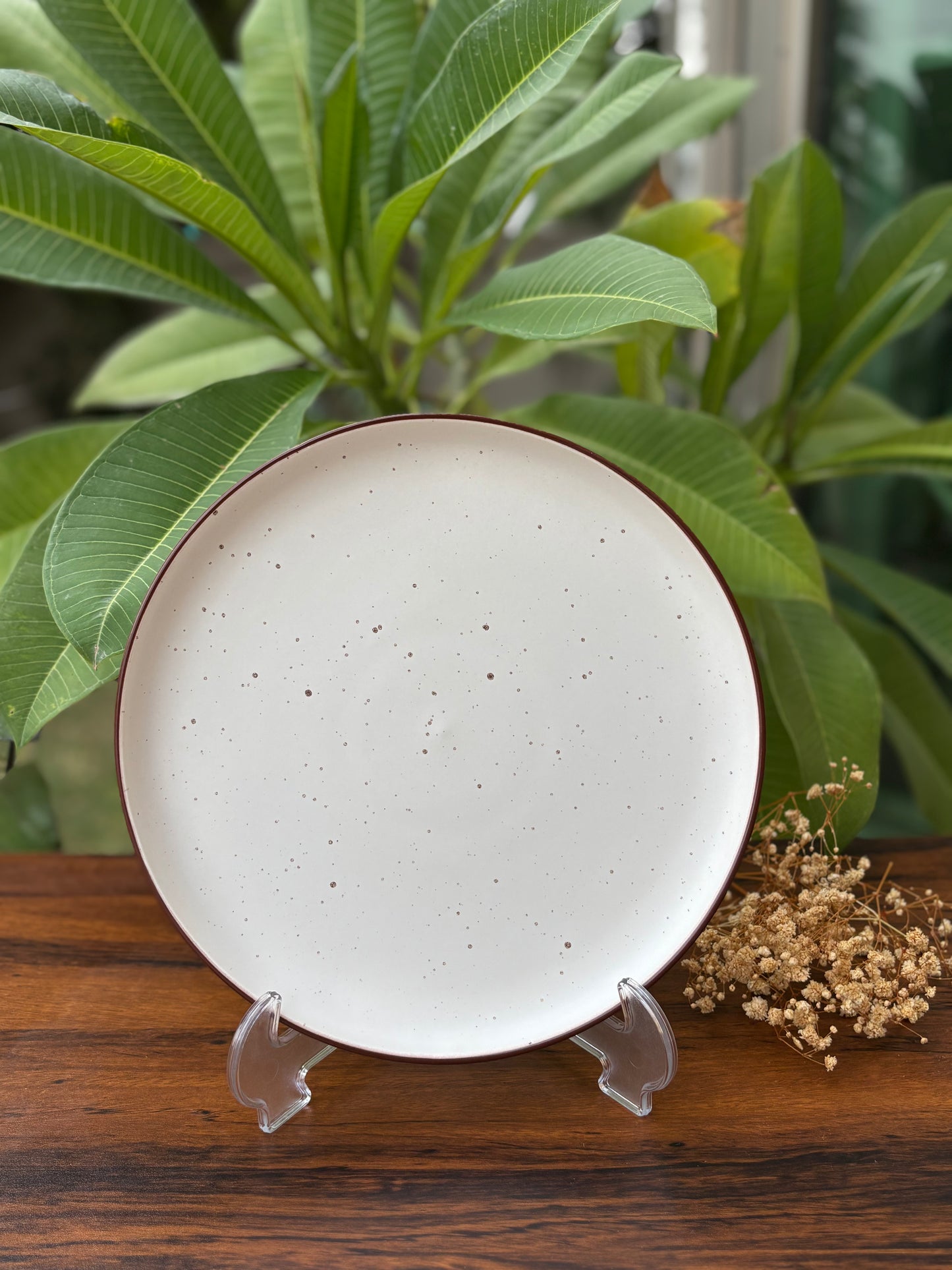 Off White Speckled Ceramic Set | Pair of 2