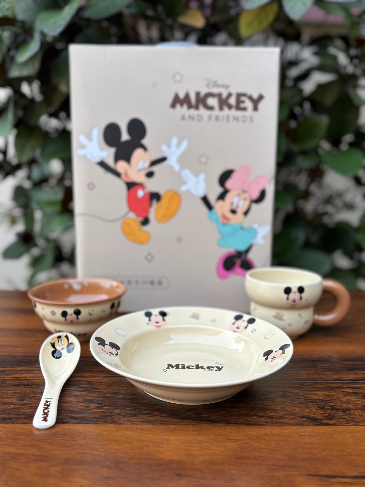 Licensed Character Print Ceramic Tableware Set for Kids