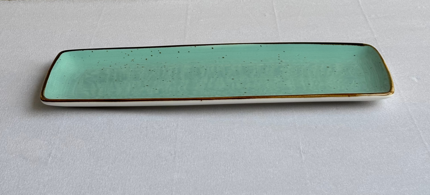 TURQUOISE - LONG CERAMIC PLATTER