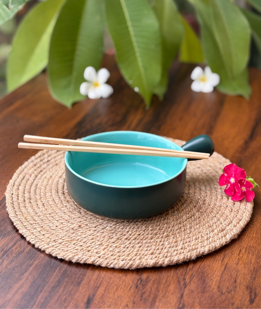Ceramic Bowl for Baking and Serving | Turquoise & Mint Blue