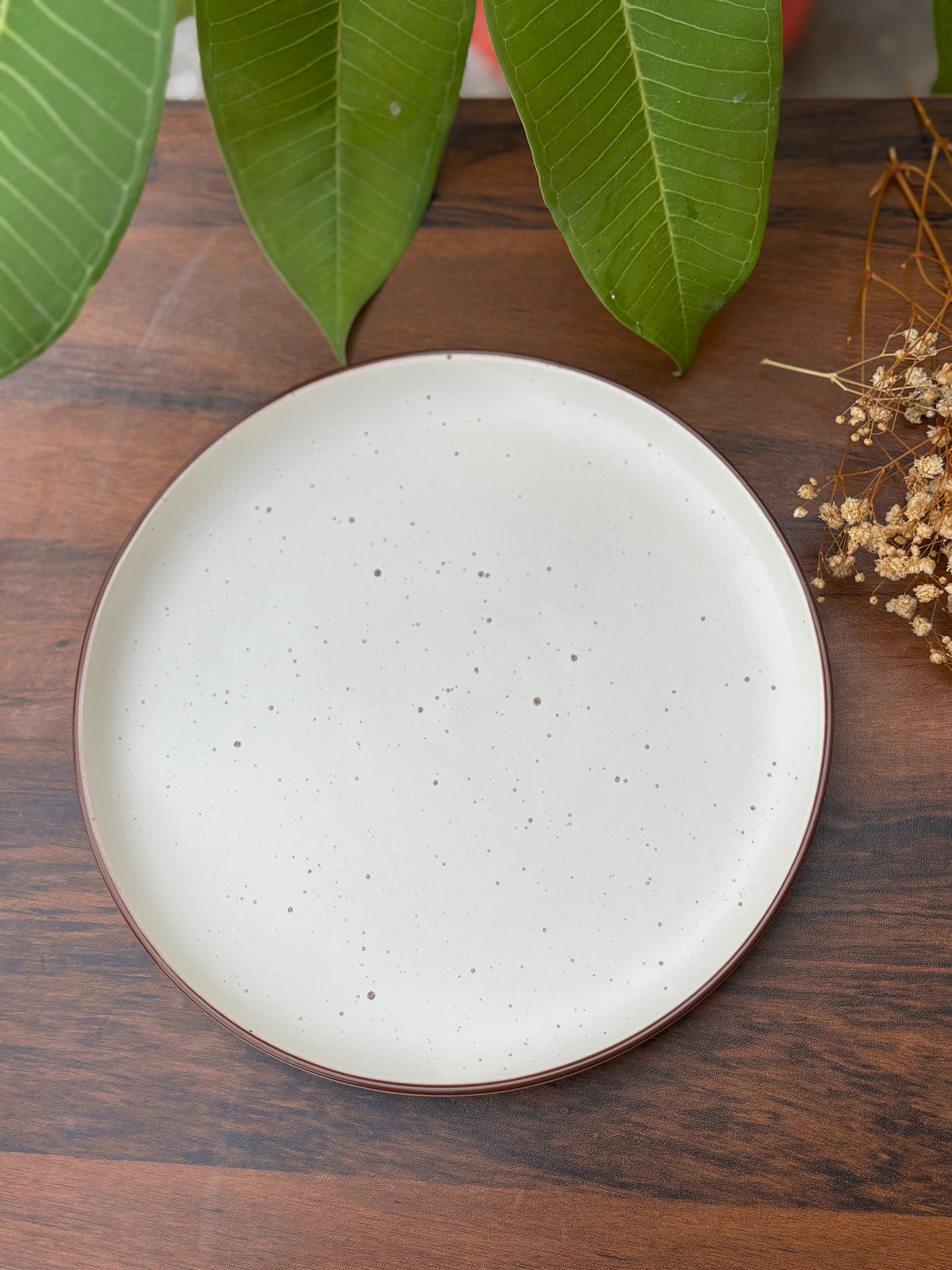 Off White Speckled Ceramic Set | Pair of 2