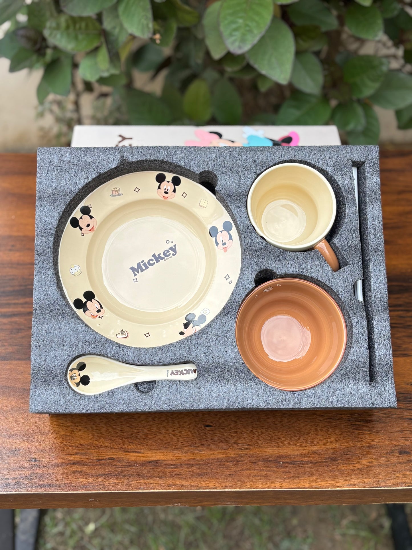 Licensed Character Print Ceramic Tableware Set for Kids
