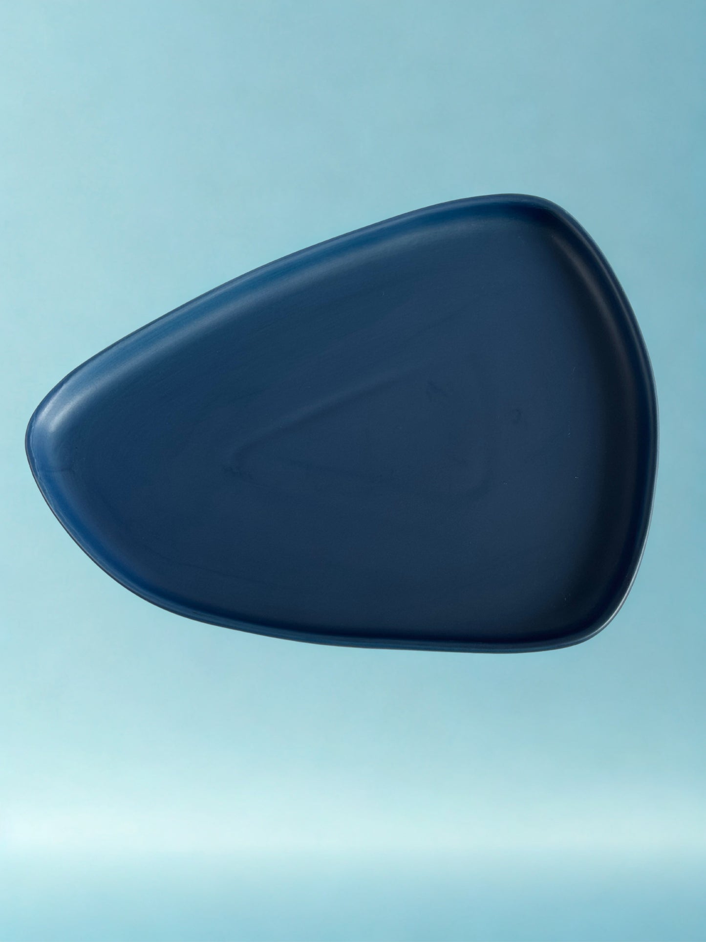 Irregular Ceramic Navy Blue Plate