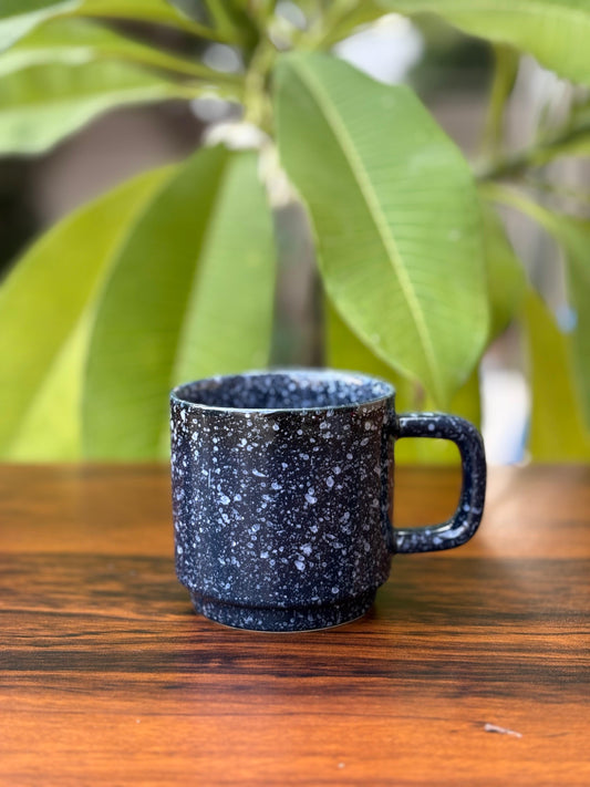 Speckled Dark Blue Ceramic Mug
